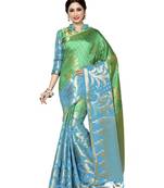 Mimosa Multi Art Silk Kanjivaram Style Saree With Blouse