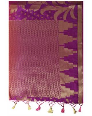 Mimosa Multi Art Silk Kanjivaram Style Saree With Blouse 4