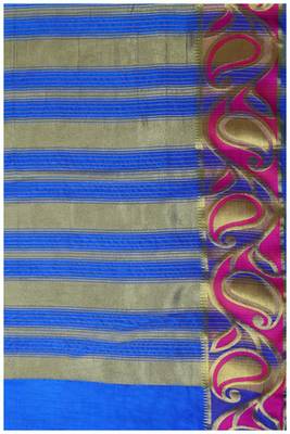 Mimosa Green Tussar Silk Kanjivaram Style Saree With Blouse 4