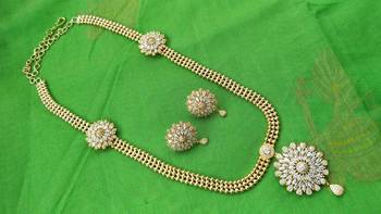 White CZ Necklace Set 1