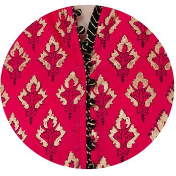 Multicolor printed cotton long kurtis 5