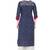Multicolor printed cotton long kurtis