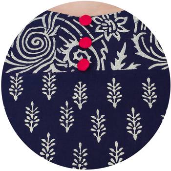 Multicolor printed cotton long kurtis 5