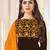 Brown resham embroidery cotton salwar