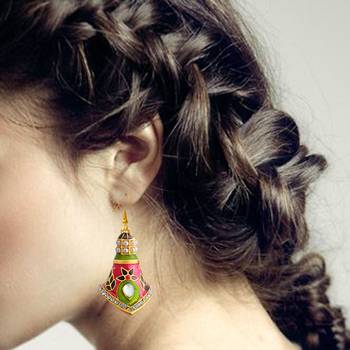 Pink Pearl Earrings 3