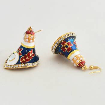 Blue Pearl Earrings 1