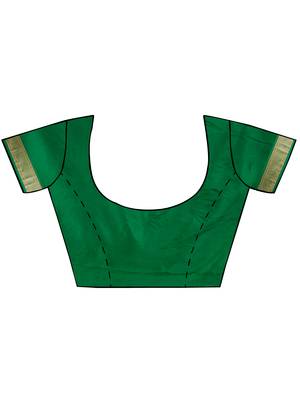 Rust Hand Woven Pure Silk Saree With Blouse 3