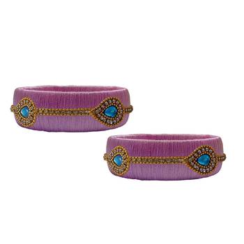 Pink pearl bangles 2