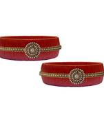 Red pearl bangles