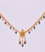 Ethnic Red Green Gold Pearl Challa Belly Hips Chain Waistbelt Kamarpatta