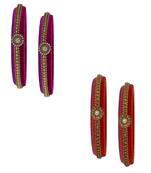 Multicolor pearl bangles