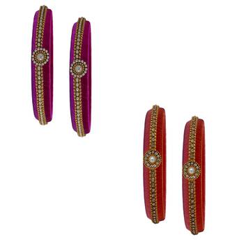 Multicolor pearl bangles 2