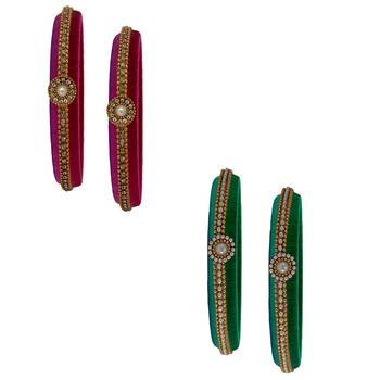 Multicolor pearl bangles 1