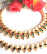 Multi color With Black pearl necklace set