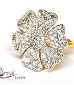Floral Diamond Cocktail Ring