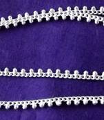 Silver Plated Chain Anklet Payal Pair Sa11