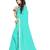 Sky Blue Woven Georgette Saree With Blouse