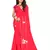 Red Woven Georgette Saree With Blouse
