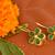 Kundan Stone Semi Precious Gold Plated Floral Dangler Earrings