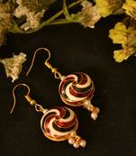 Designer Fine Detailed Meenkari Indian style Dangler earrings