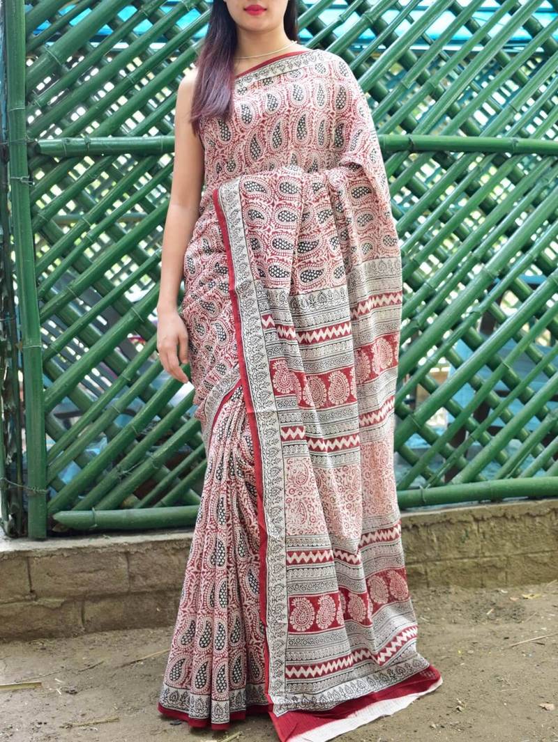 Bagh Print Cotton Saree Pattern 11 Richa Pandey 2620827