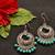 Designer Oxidised Silver jhumka Earrings