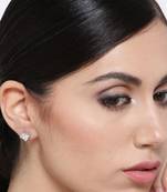 Designer simple american diamond stud for casual or office wear