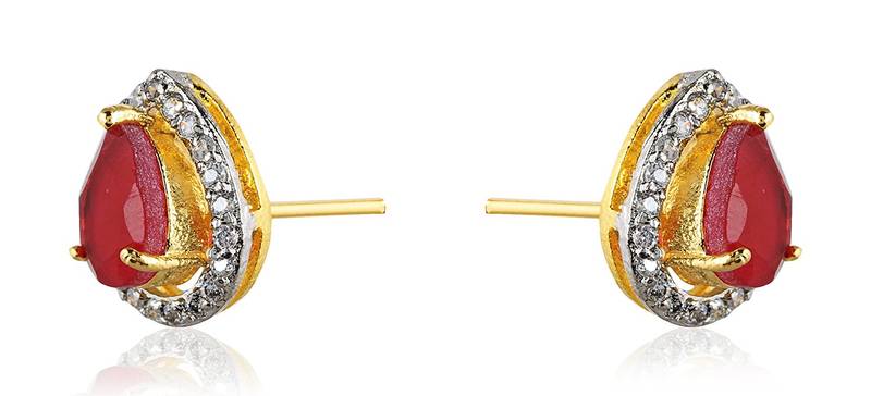 Designer inter-changeable 5 In 1 Colourful Studs to match daily outfits