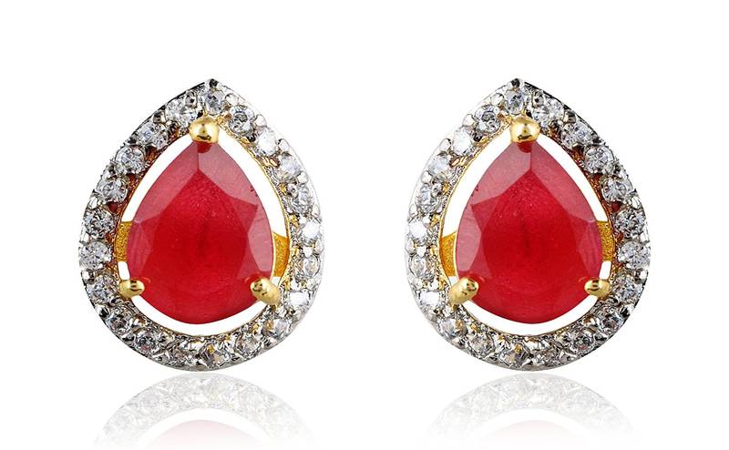 Designer inter-changeable 5 In 1 Colourful Studs to match daily outfits