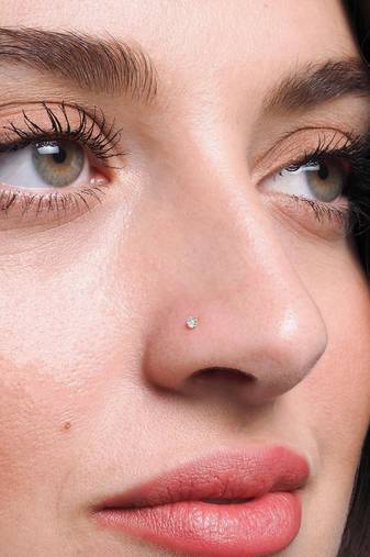 Designer Diamond Classic Nose Pin or Nose Ring