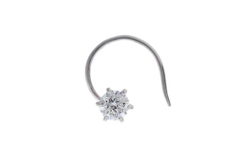 Designer Diamond Classic Nose Pin or Nose Ring