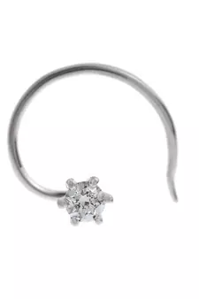 Designer Diamond Classic Nose Pin or Nose Ring