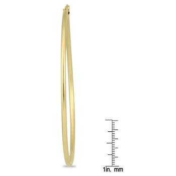 Designer Golden Bold look 2.3 inch diametre Hoop Earrings 2
