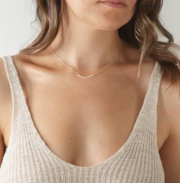 Designer fine quality smallest small fancy golden pearl necklace with 1 inch adjustment chain 1