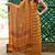 Bagh Print Unstitched Cotton Salwar Suit & Chiffon Dupatta Mustard & Black 1