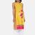 Yellow printed rayon cotton-kurtis