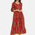 Red printed cotton-kurtis
