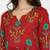 Red printed cotton-kurtis