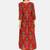 Red printed cotton-kurtis
