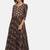 Brown  printed cotton-kurtis