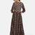 Brown  printed cotton-kurtis