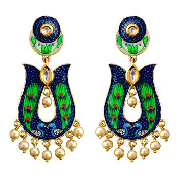 Blue Pearl Earrings 1
