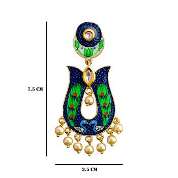 Blue Pearl Earrings 2