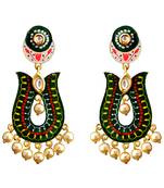 Green Pearl Earrings