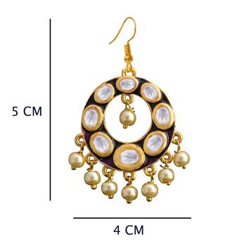 Purple Pearl Earrings 2