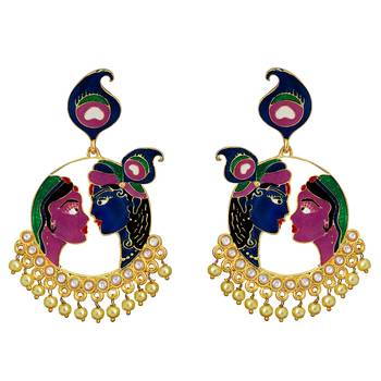 Multicolor Pearl Earrings 1
