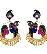 Multicolor Pearl Earrings