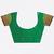 Green woven silk cotton saree with blouse