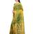 Yellow woven silk blend saree with blouse