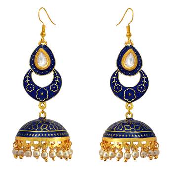 Blue Pearl Earrings 1